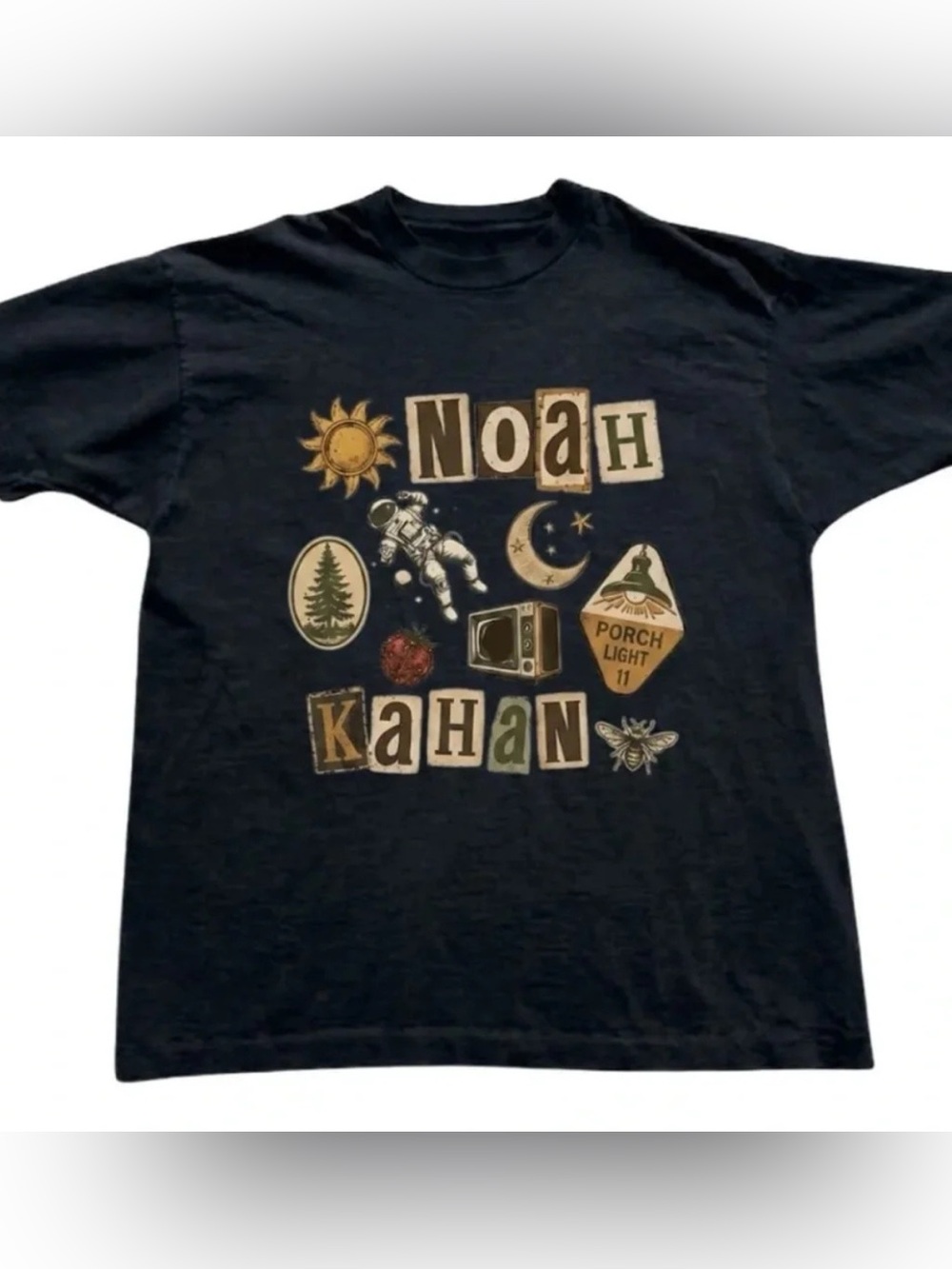 Noah Kahan Graphic Tee - Black Vintage Style For Everyday Wear